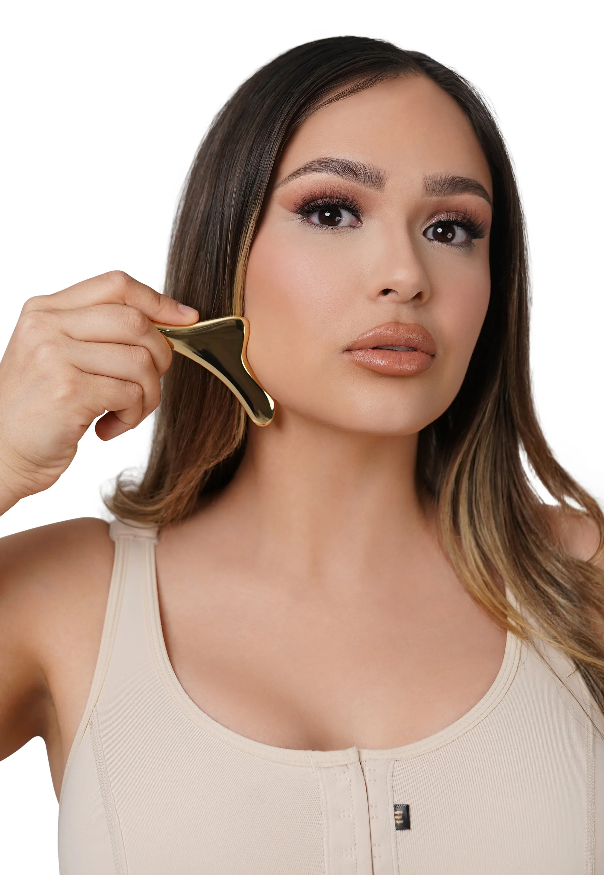 Gold Stainless Steel Gua Sha – Professional Lymphatic Sculpt Tool - Image 4